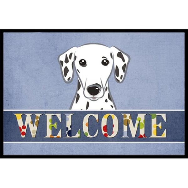 Carolines Treasures BB1396MAT Dalmatian Welcome Indoor & Outdoor Mat; 18 x 27 in. BB1396MAT - main